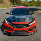 HONDA CIVIC TYPE R FK8 CARBON FRONTLIPPE 2-TLG. JS RACING STYLE -INKL.MATERIALGUTACHTEN-