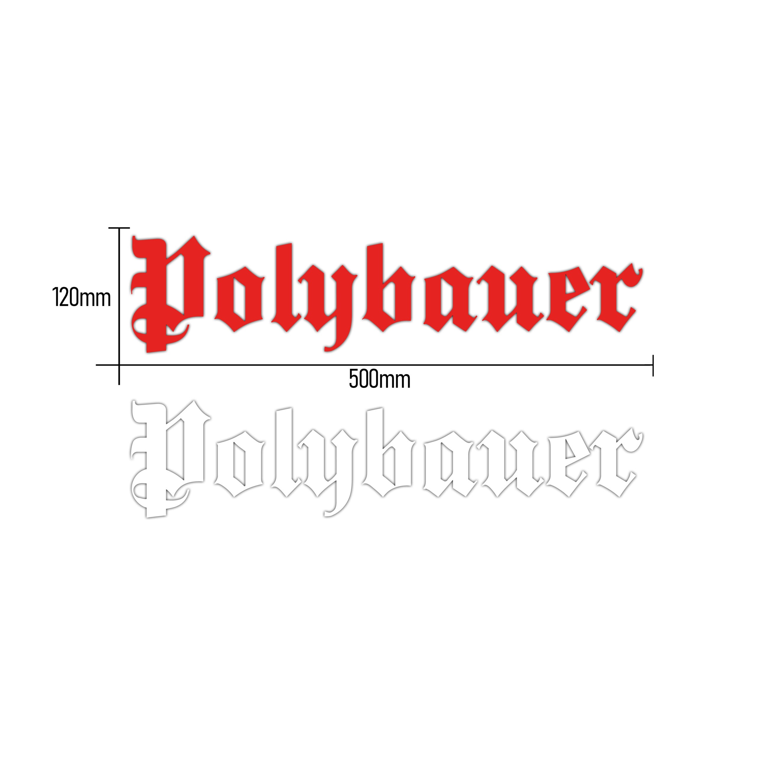 POLYBAUER LOGO AUFKLEBER / STICKER